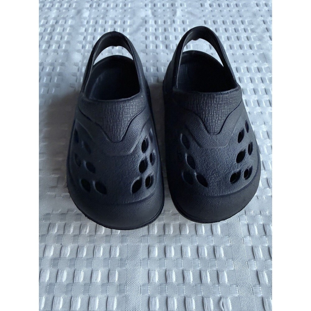 Kids Clogs Black Slip On Water Shoes Baby Toddler Size 4 Made in USA